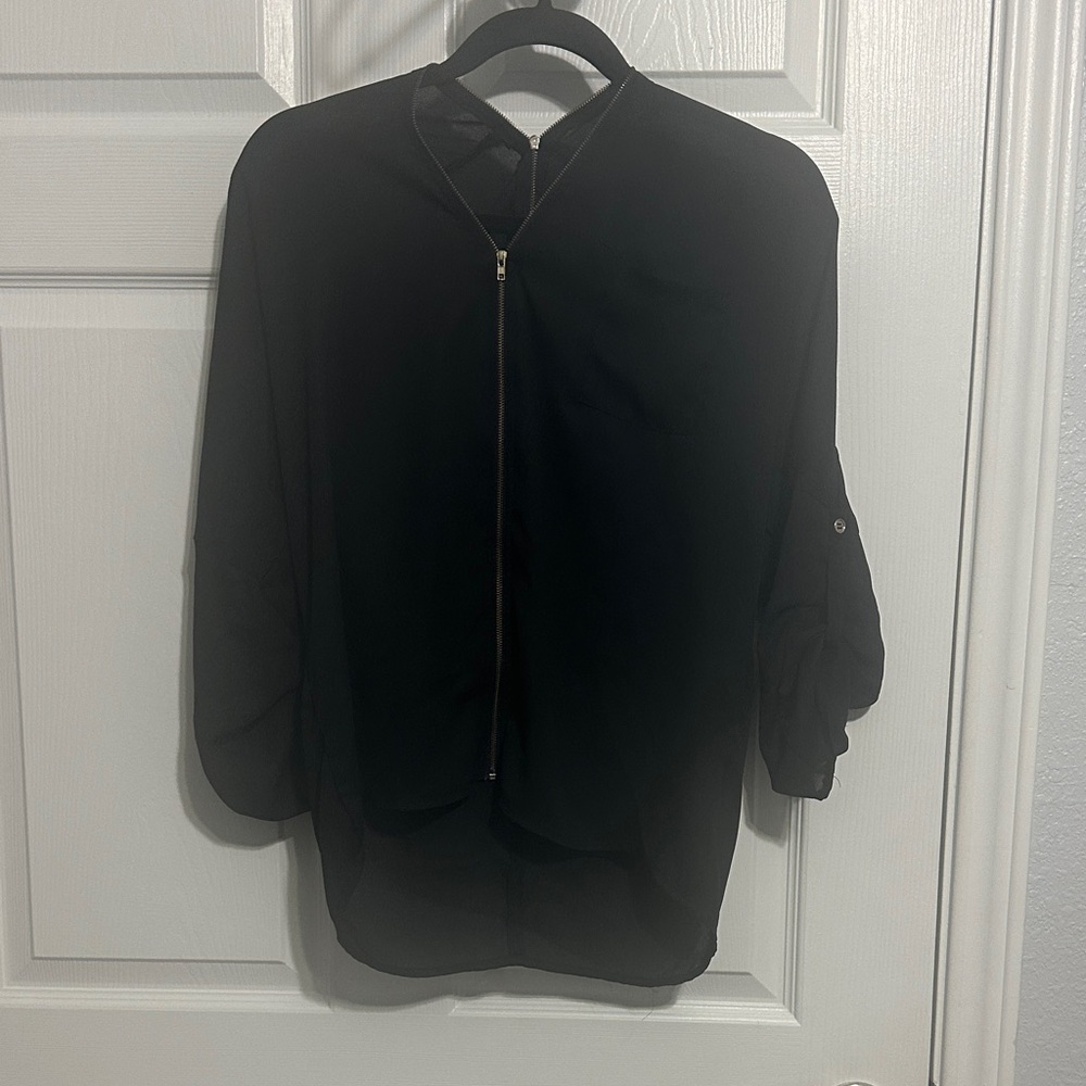 Cleo Black Blouse